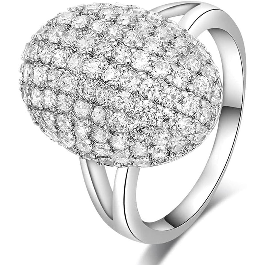 Twilight Bella's Full Drill Sparkling Crystal Band Ring Cubic Zirconia Souvenir